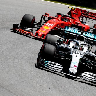 2019 Brazilian Grand Prix Lewis Hamilton and Charles Leclerc