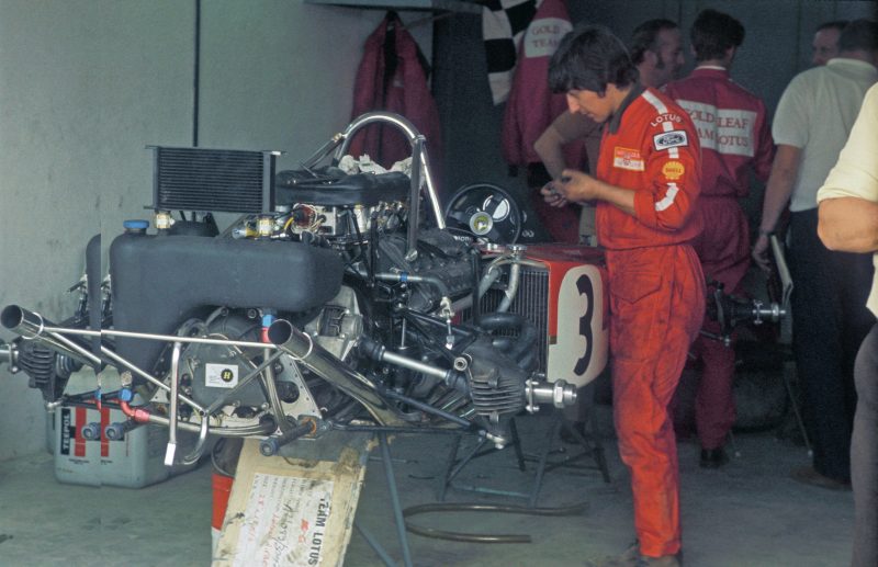 Herbie Blash with Lotus of Jochen Rindt in 1970